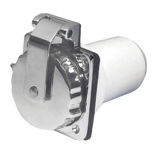 50A 220 V - PRISE DE QUAI INPERMEABLE INOX