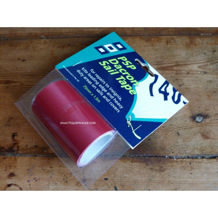 Rouge - Ruban adhésif Dracon insigna pour réparations de voile