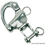 128MM - INOX -Mousqueton avec manille pivotante