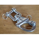 87MM - INOX -Mousquetons en inox avec manille pivotante