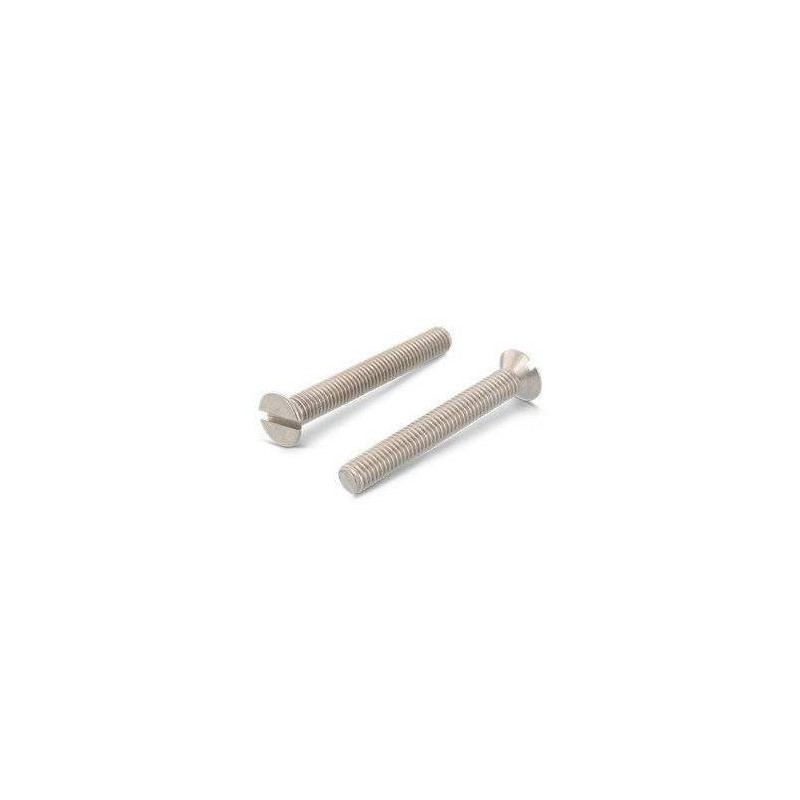 6 X  MM - VIS A TETE FRAISEE FENDUE DIN 963 INOX A4
