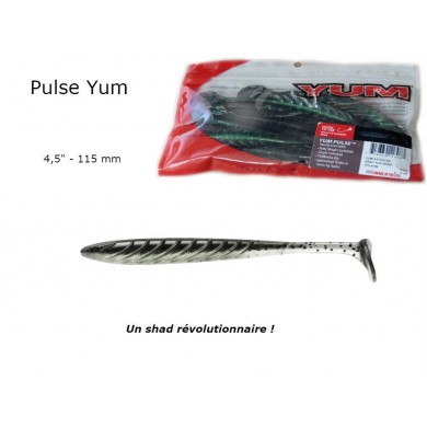 PULSE 4" 1/2 - Leurre pêche souple 11,5 cm YUM - SUMMER GILL - Pochette de 8