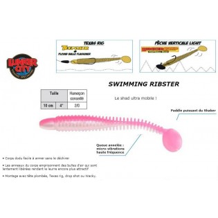 WATERMOND RED FLAKE - SWIMMING RIBSTER 10 cm - 4.5"