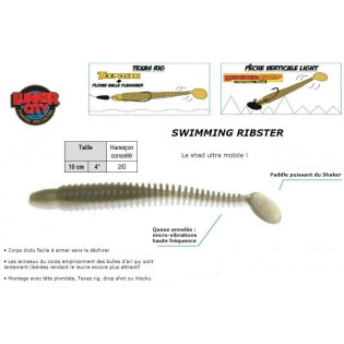 WATERMOND RED FLAKE - SWIMMING RIBSTER 10 cm - 4.5"