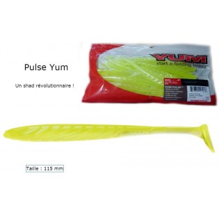 PULSE 4" 1/2 - Leurre pêche souple 11,5 cm YUM - GRAY FLAKE SHAD - Pochette de 8