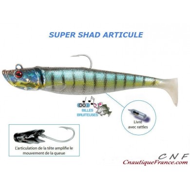 17 cm - 140 gr - Super Shad articulé Flasmer - Maquereau -