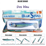 15 cm - Blue shad - Dos Bleu - leurre souple monté