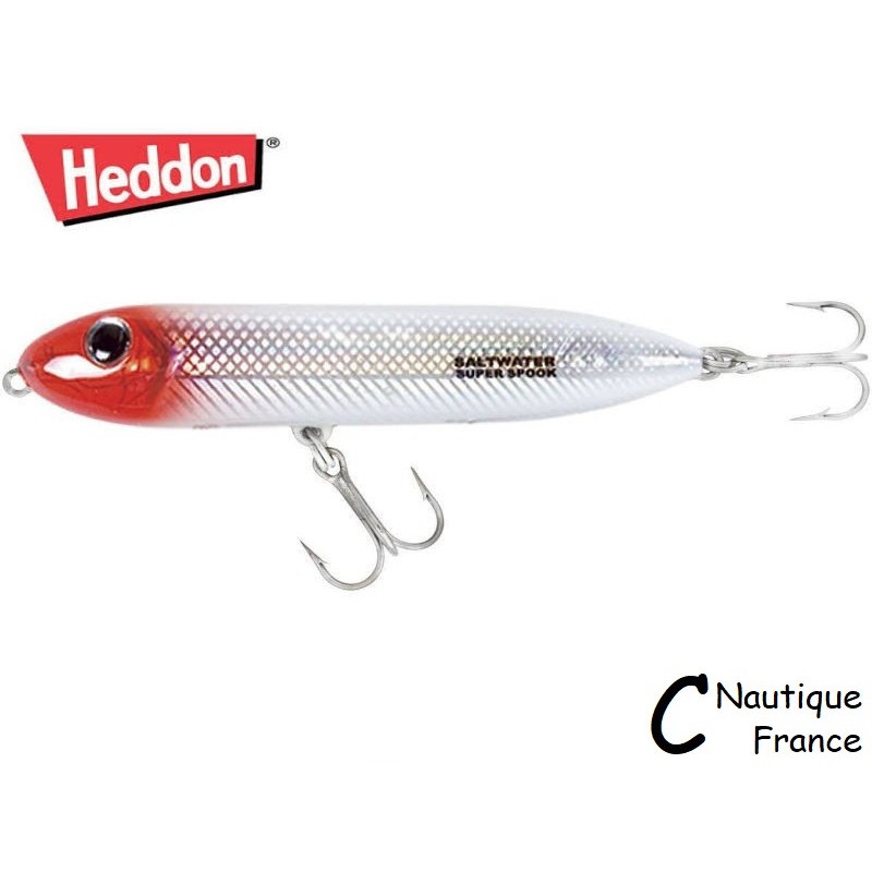 SUPER SPOOK - LEURRE DE SURFACE HEDDON - TETE ROUGE