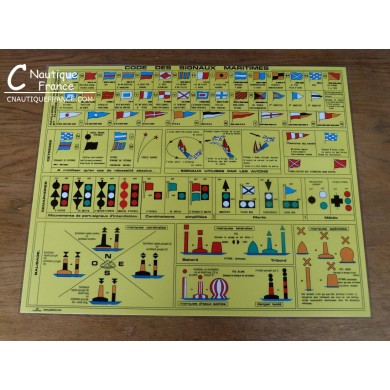 TABLEAU DES SIGNAUX ET BALISE 40 X 32 CM