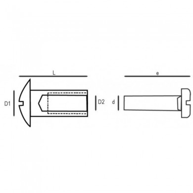 4 / 10 MM - VIS CANON POUR HUBLOT