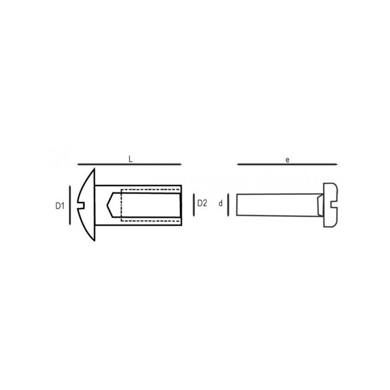 4 / 10 MM - VIS CANON POUR HUBLOT