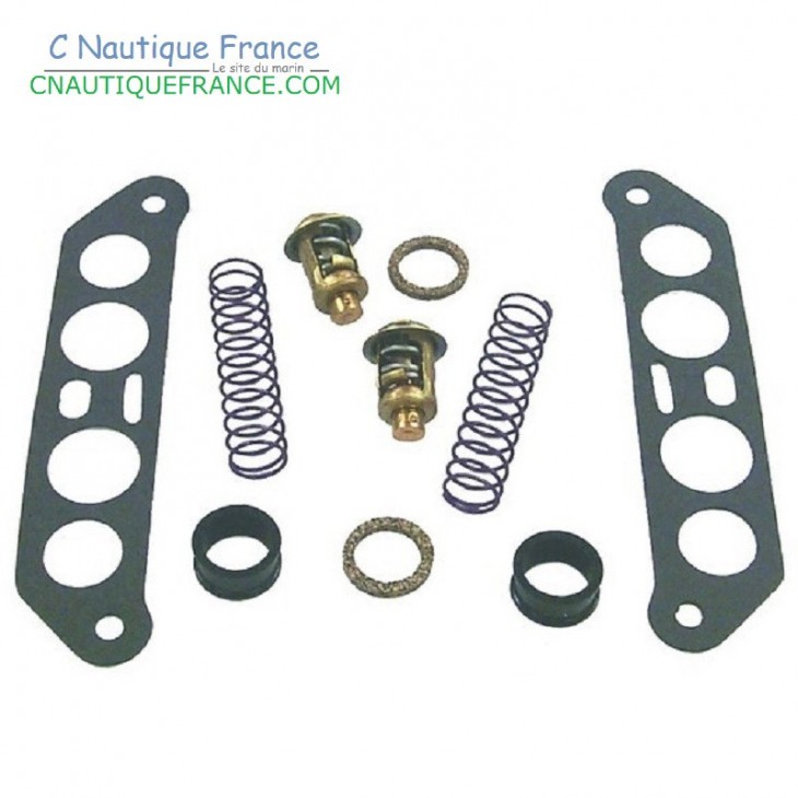 THERMOSTAT KIT ADAPTABLE 60 - 140 HP JOHNSON EVINRUDE