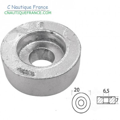 ANODE RONDELLE ALUMINIUM 20 MM