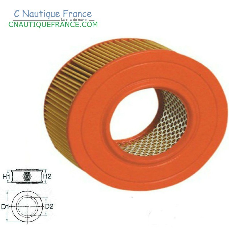 Filtre à air adaptable VOLVO PENTA