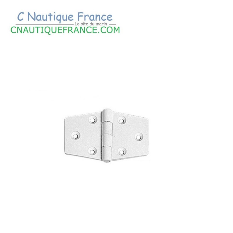 65 x 40 mm Charnière blanche en nylon