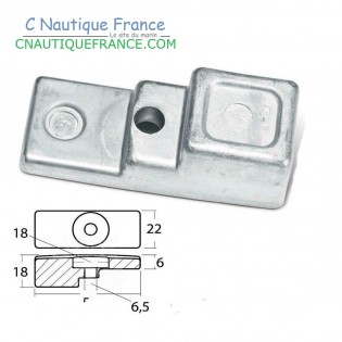 ANODE POUR 60 - 140 CV SUZUKI ZINC