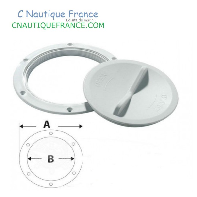 TAPPO ISPEZIONE BIANCO 102 MM