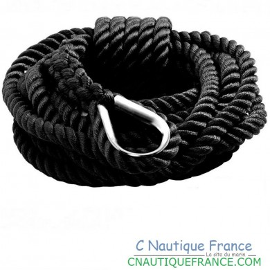24MM 15M CORDA NERO - CIMA DI ORMEGGIO
