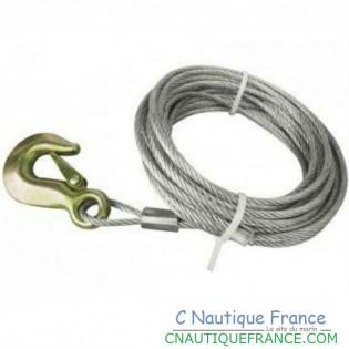 7.5 M – 6 MM GALVANIZED STEEL WINCH CABLE
