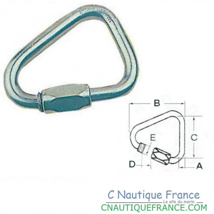 3,5 MM MAGLIA RAPIDA DELTA IN ACCIAIO INOX