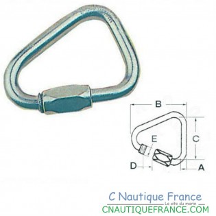 3,5 MM MAGLIA RAPIDA DELTA IN ACCIAIO INOX