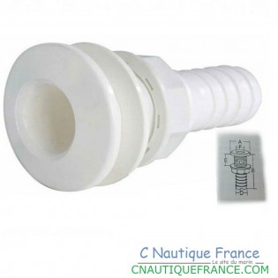 15 mm WHITE ABS HULL GLAND
