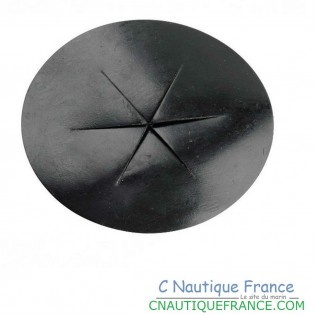 PASSE CÂLES JOINT A AILETTES - PVC - ø 90 MM - NOIR