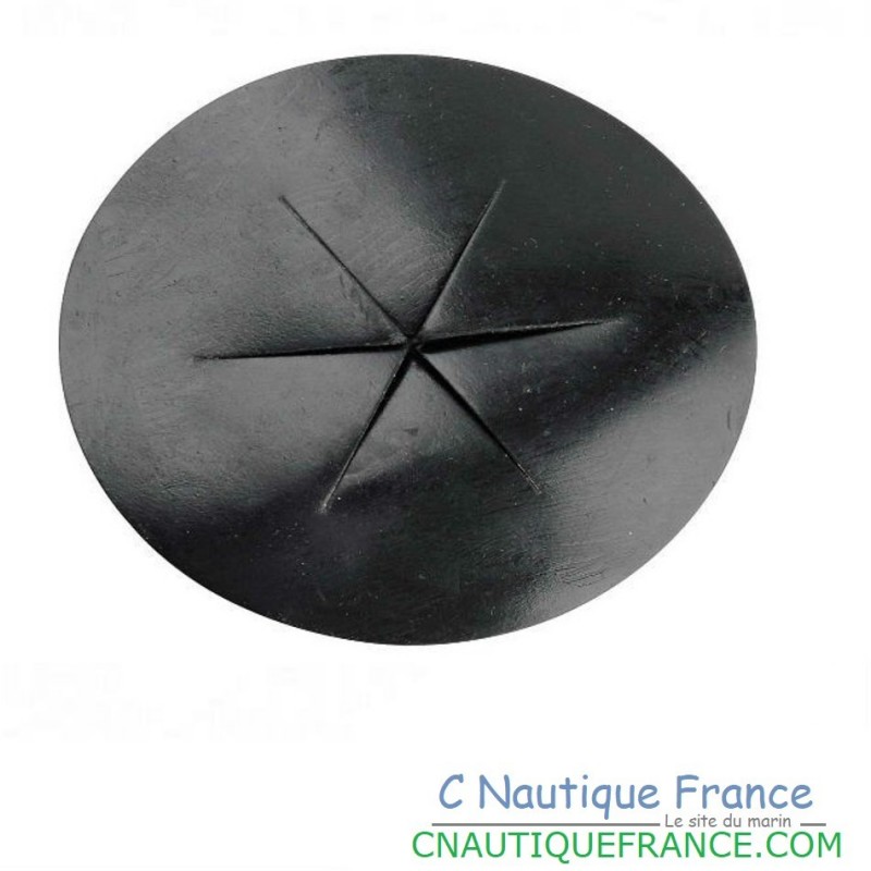 PASSE CÂLES JOINT A AILETTES - PVC NOIR - ø 75 MM