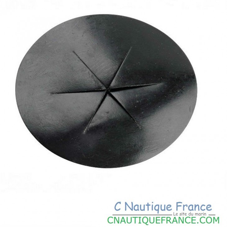 PASSE CÂLES JOINT A AILETTES - PVC NOIR - ø 75 MM