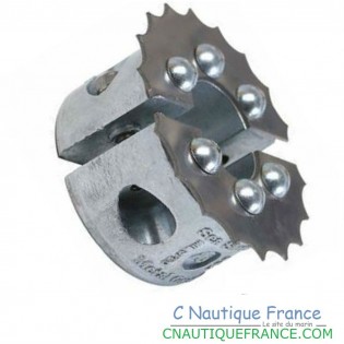 ANODE COLLIER COUPE ORIN  POUR LIGNE ARBRE DE BATEAU