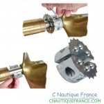 Shaft seal and collar anode for 30 mm shaft, thickness  Ø 30 mm