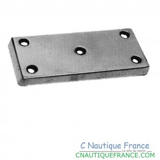 ANODE PLAQUE ZINC 145 X 55 X 15 MM