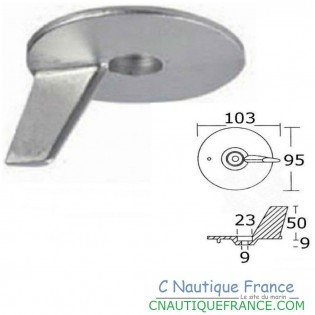 BF25 BF50 ANODE TAB TRIM ZINC FOR 25 - 50 HP HONDA