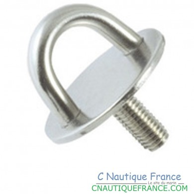 5 MM - PLATE WITH U-BOLT AND STUD POLISHED STAINLESS STEEL