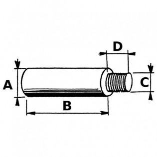 18 / 150 MM ANODE ZINC POUR ECHANGEUR