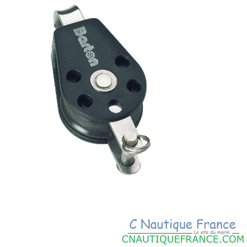 Ø 8 MM Pulley singola con occhio fisso e anello con frizione