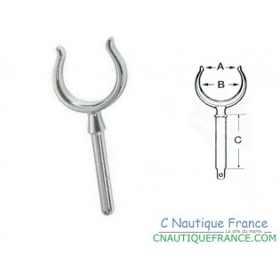 DAME DE NAGE LAITON CHROME 12 MM accastillage bateau