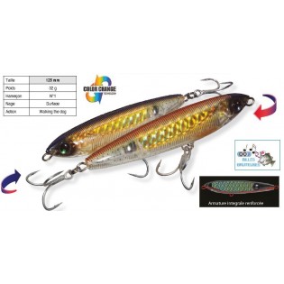 12 CM - SASHIMI 3D PENCIL BLEU / MARRON - YO-ZURI