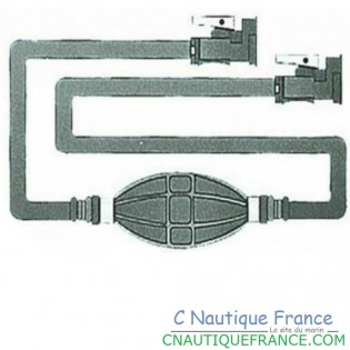 TUYAU ESSENCE, POIRE, RACCORDS POUR JOHNSON EVINRUDE