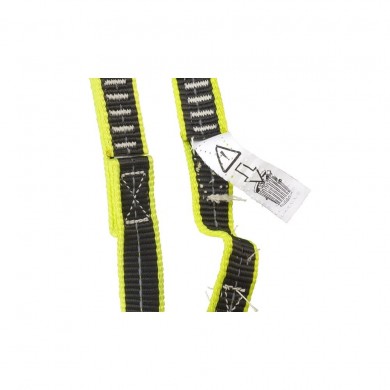 1.5 M FLAT REFLECTIVE LANYARD WITH 2 CARABINERS