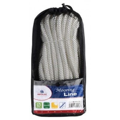 ø 14 mm - 9 m - White - Rope - Mooring line with eye.