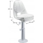 ADMIRAL SEAT WITH CUSHION AND ALUMINUM SWIVEL