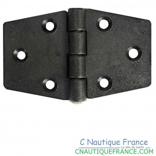 CHARNIERE NYLON 64 X 40 MM NOIRE