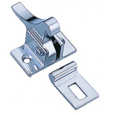 CHROME-PLATED BRASS CLOSURE LOCK 25 X 15 X 32 MM