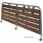 130 x 55 cm Wooden and Stainless Steel Swim Platform