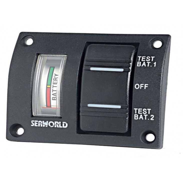 WATERPROOF ELECTRICAL PANEL WITH LOAD TESTER FOR 2 BATTERIES