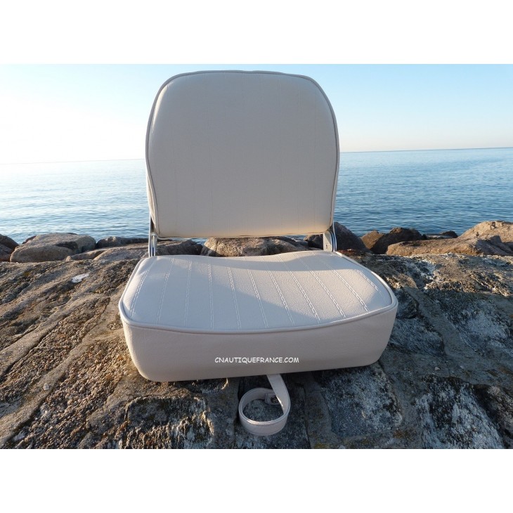 Sedile con schienale ribaltabile – Bianco