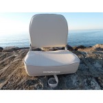 Sedile con schienale ribaltabile – Bianco