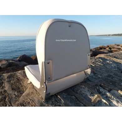 SIEGE AVEC DOSSIER RABATTABLE - BLANC