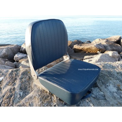 BLUE FOLDING SEAT WITH BACKREST